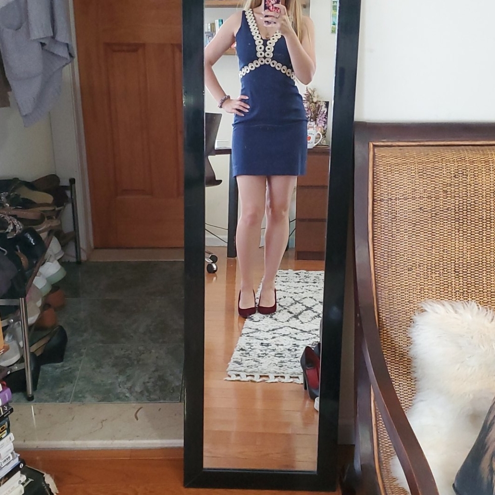 Lily Pulitzer Navy Blue / Gold Dress